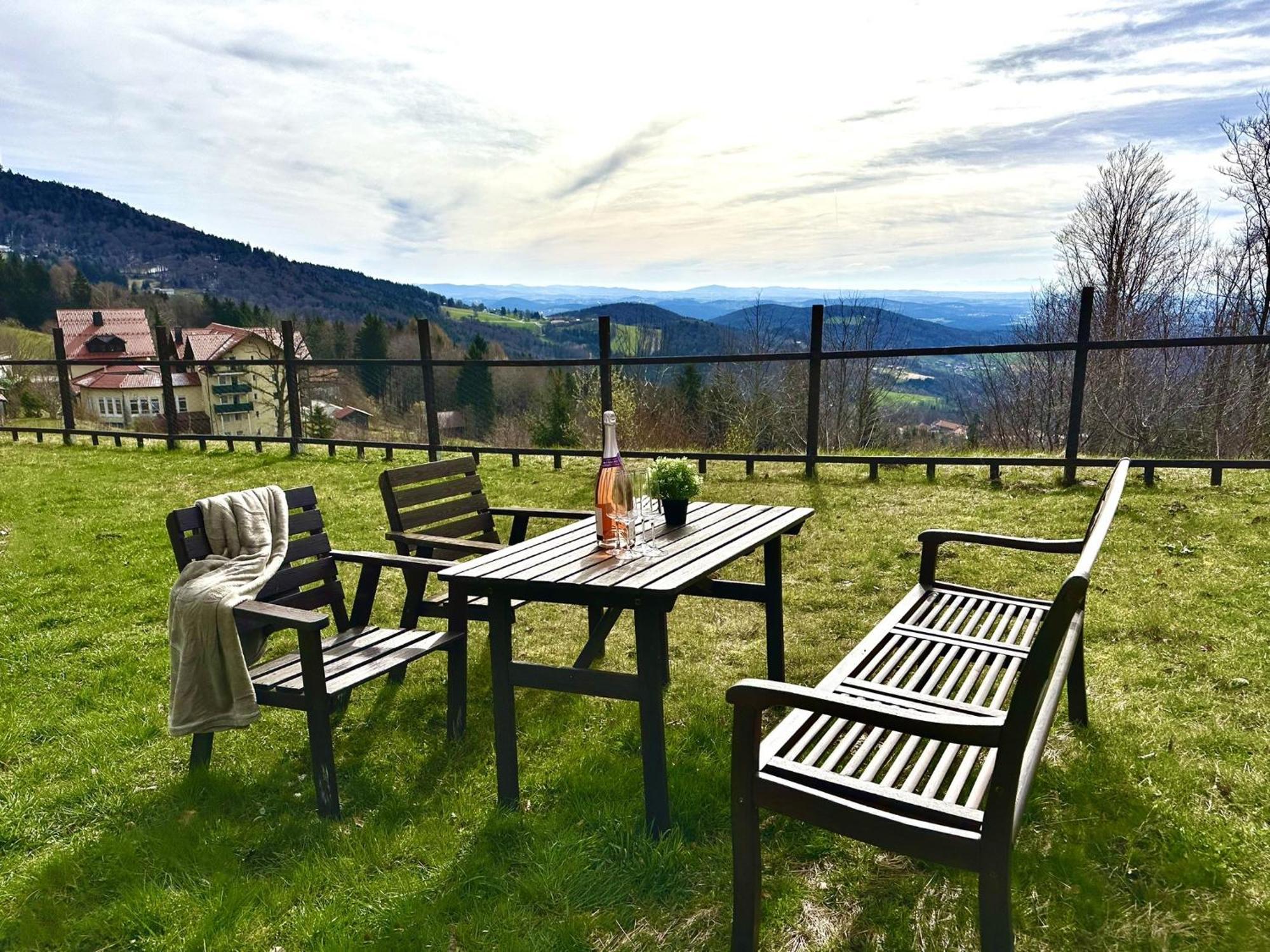 Gemuetliches Alpenblick Berg-Bungalow + Grosser Garten + Netflix! Schöfweg Εξωτερικό φωτογραφία